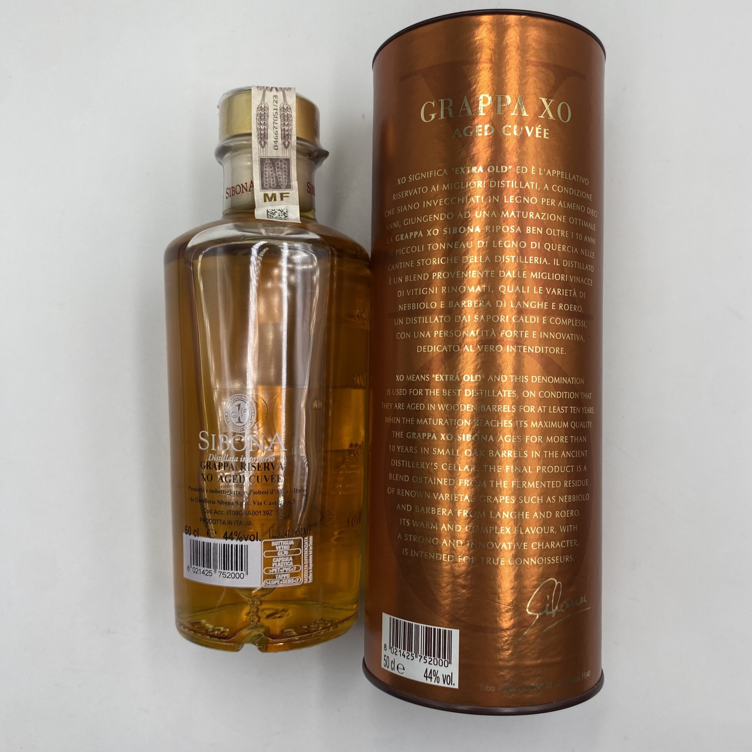 GRAPPA SIBONA XO 44% 0,5 L