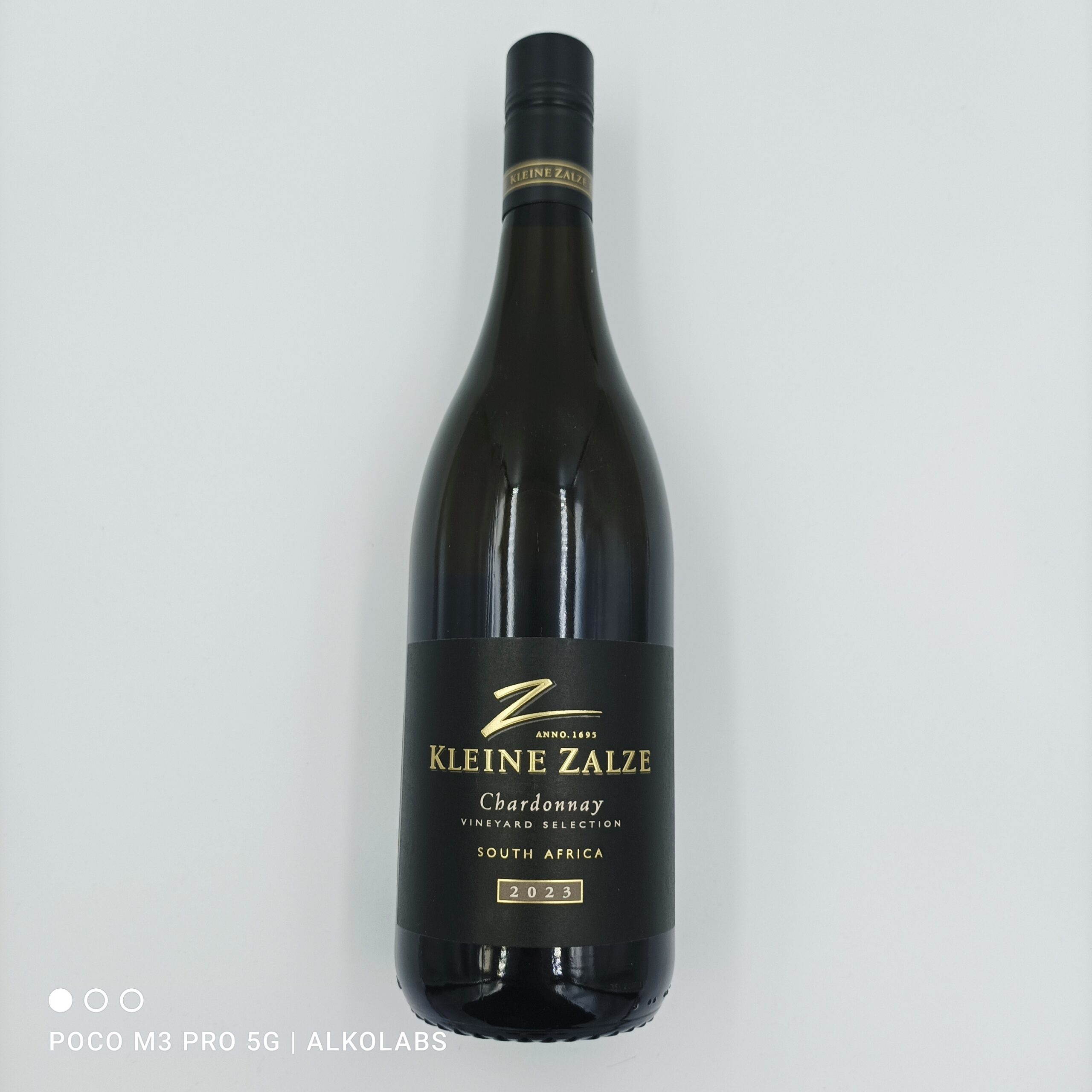 KLEINE ZALZE VINEYARD S. CHARDONNAY 2023 RPA - WHITE - DRY 13% 0,75L