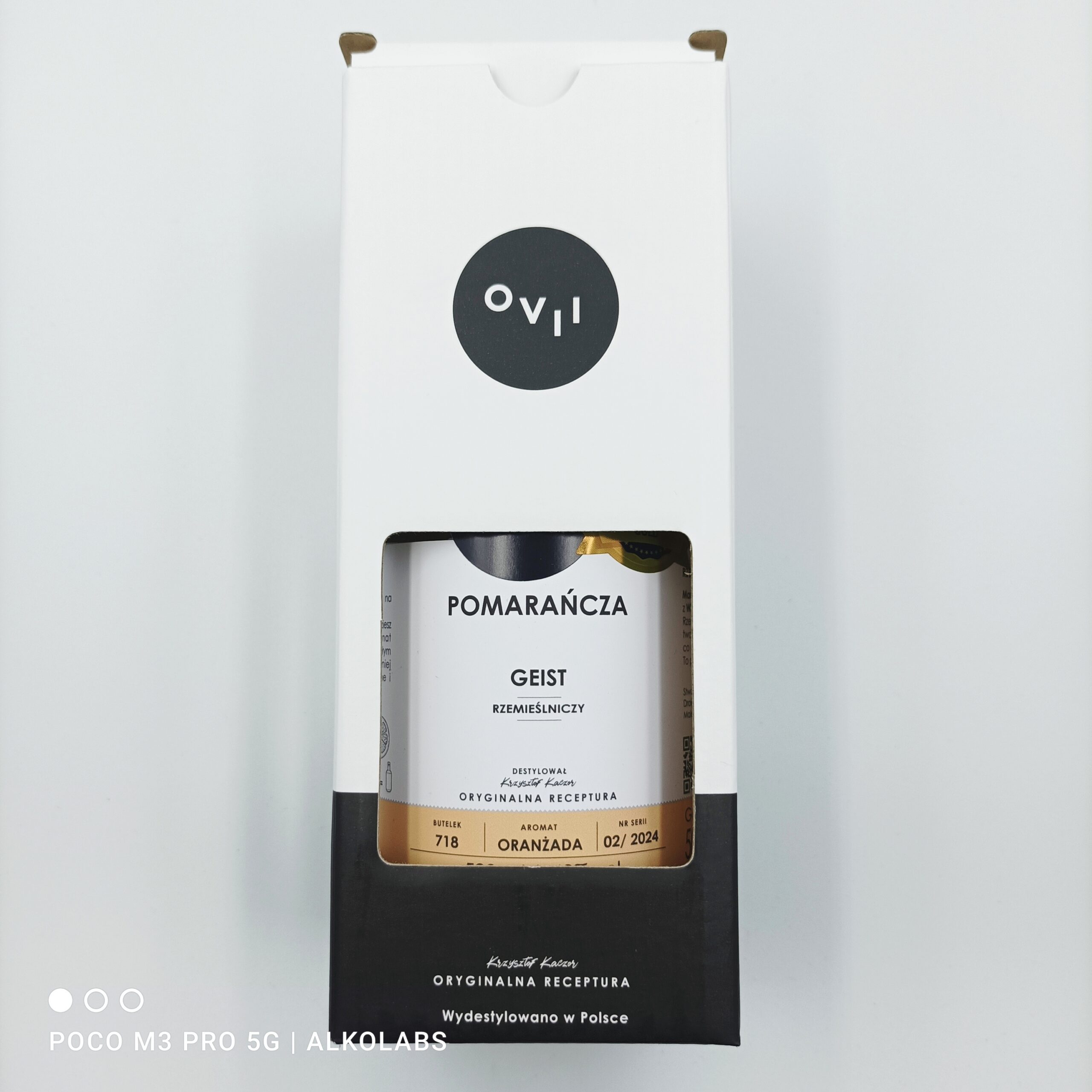 OVII GEIST Z POMARAŃCZY 43% 0,5 L