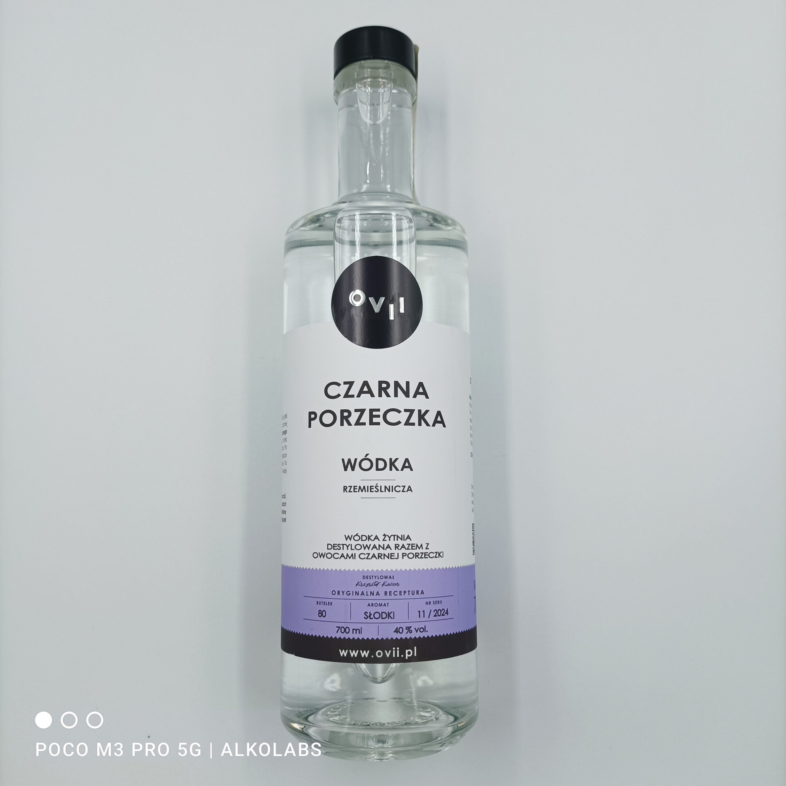 OVII WÓDKA Z CZARNEJ PORZECZKI 40% 0,7 L