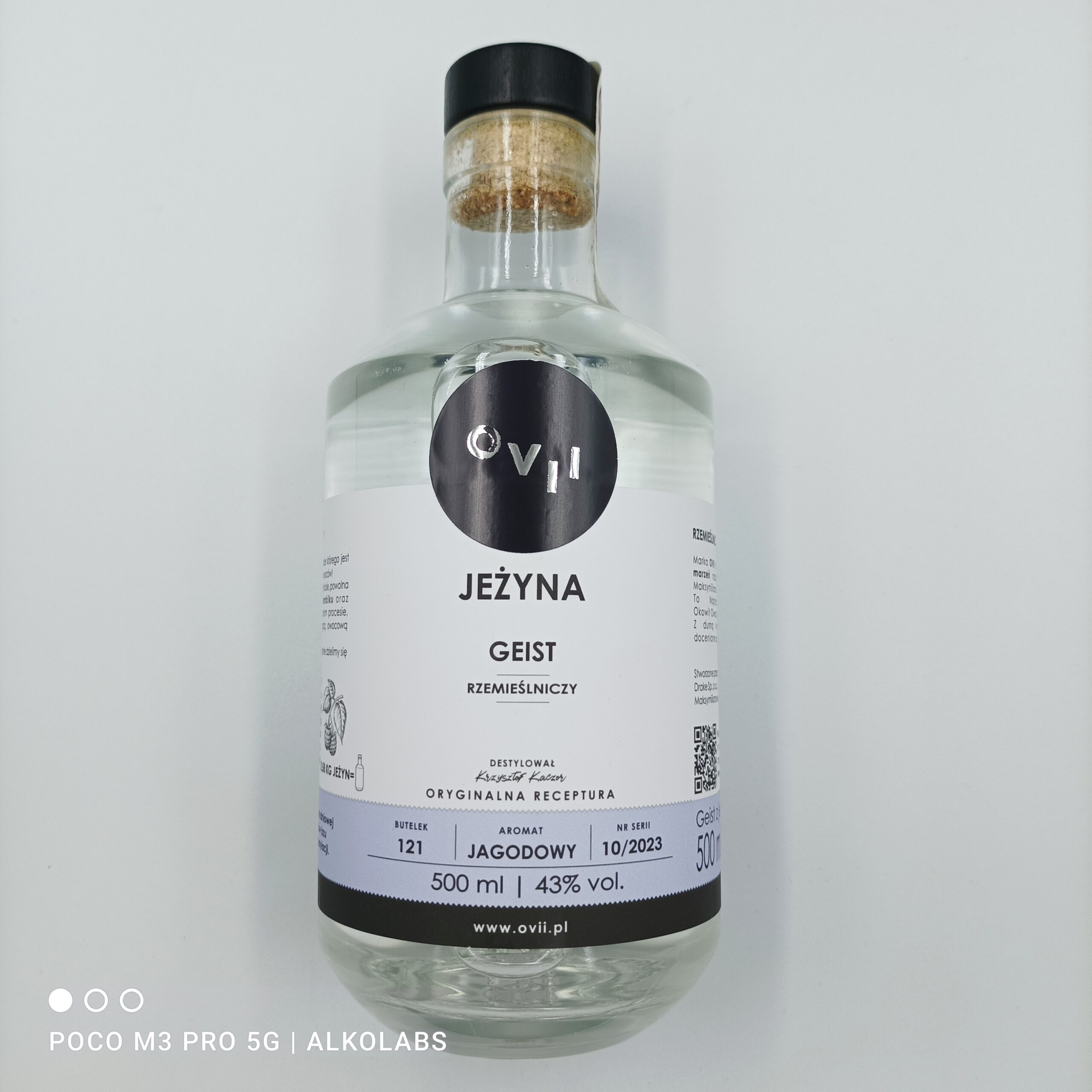 OVII GEIST Z JEŻYN 43% 0,5L