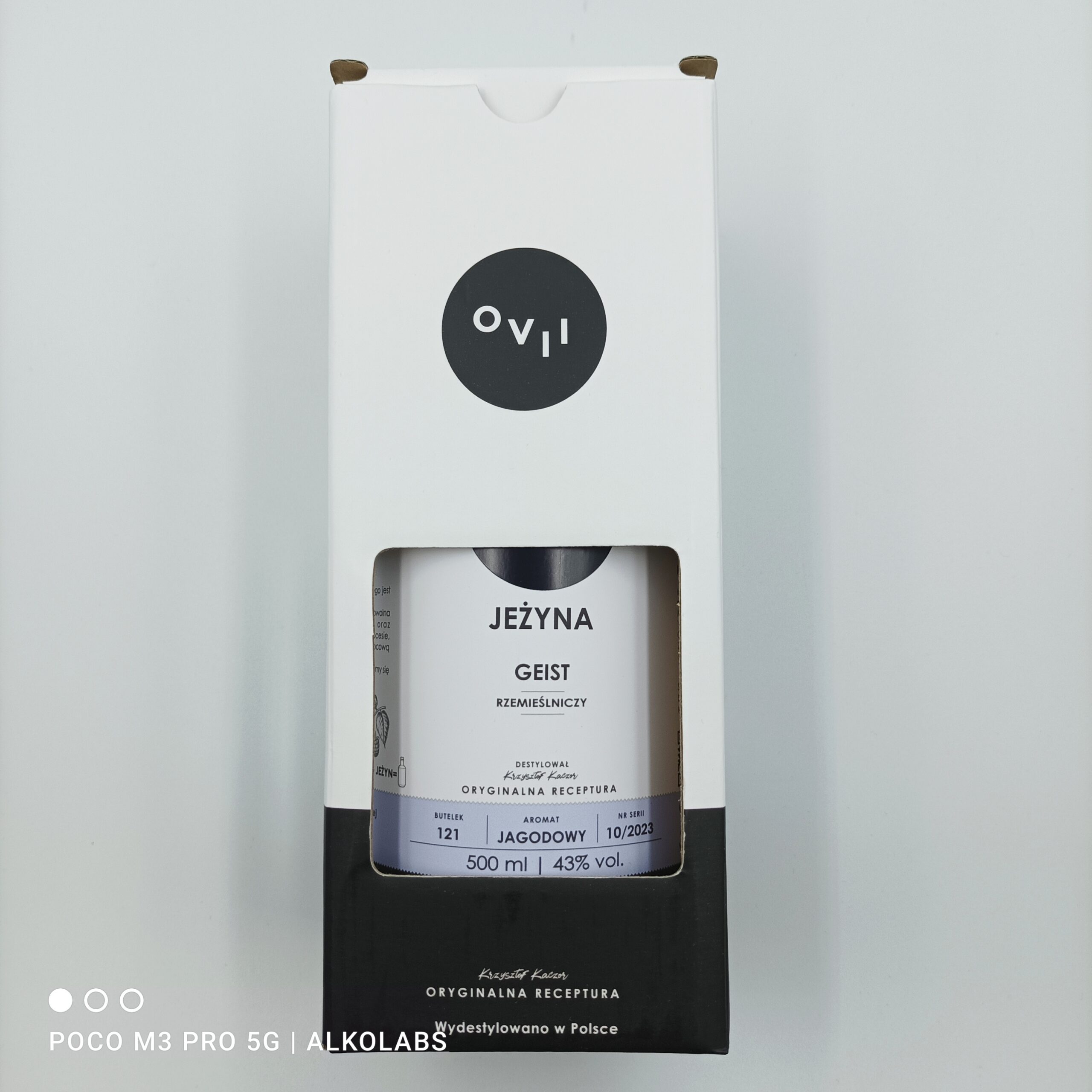 OVII GEIST Z JEŻYN 43% 0,5L