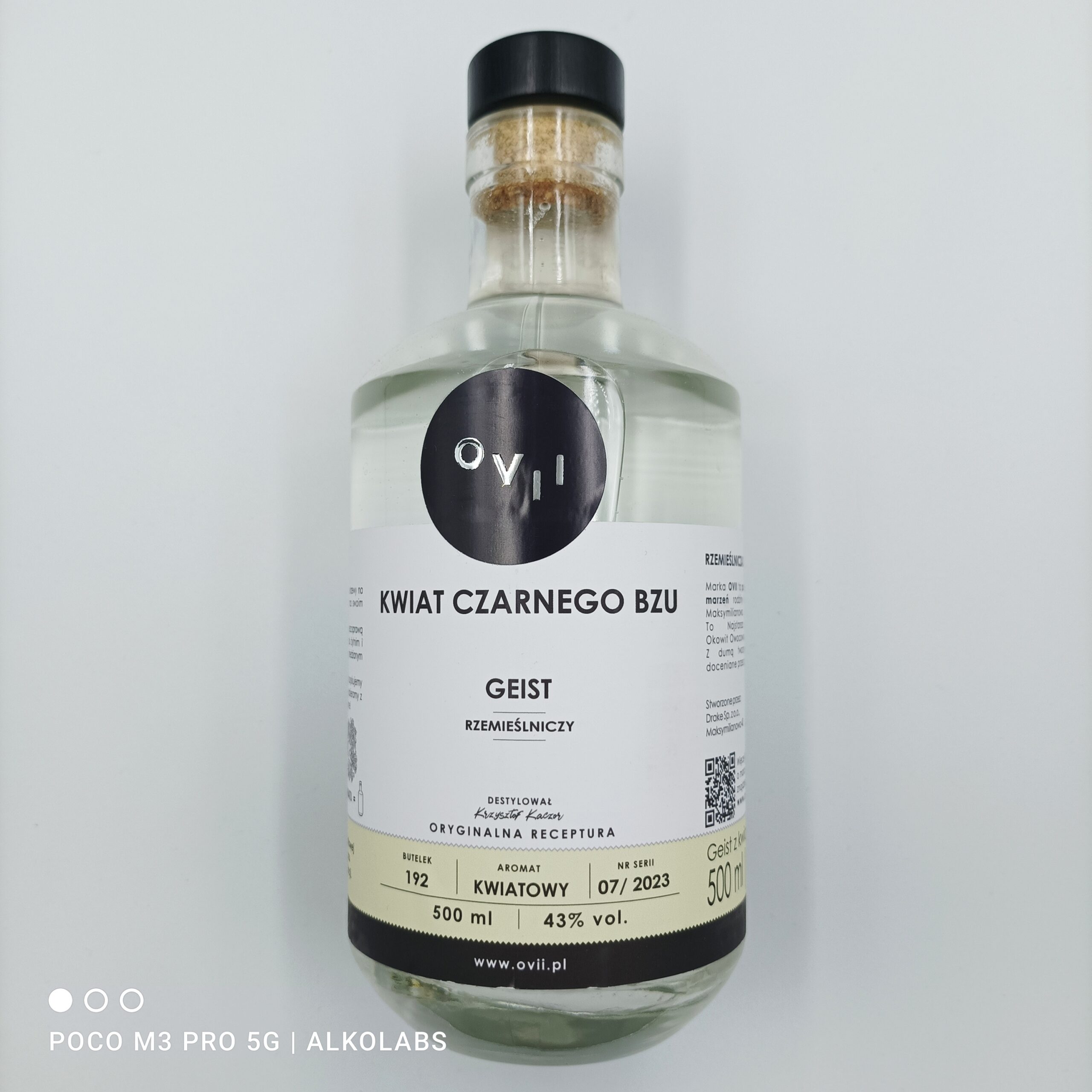 OVII GEIST Z KWIATÓW BZU 43% 0,5 L