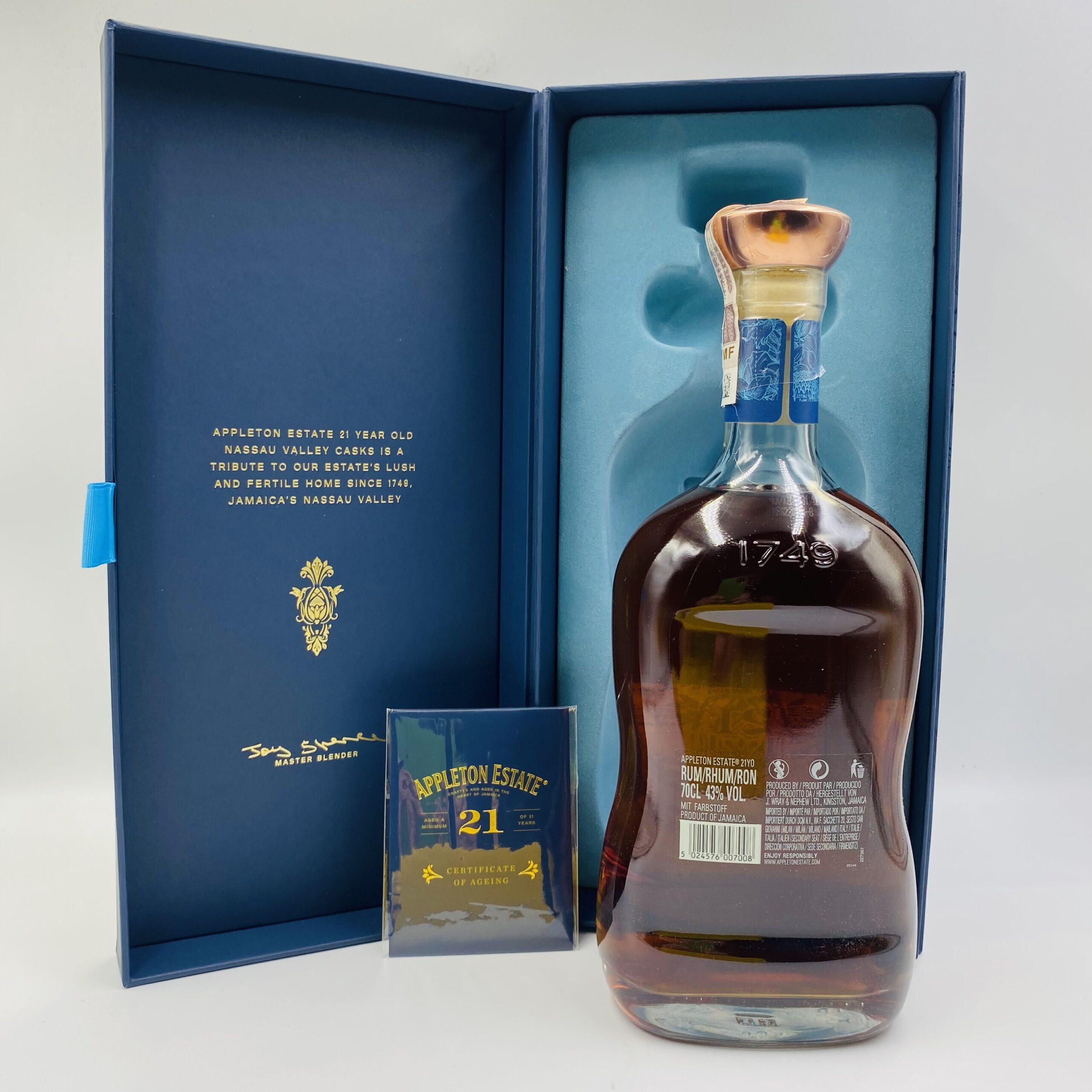 APPLETON ESTATE 21YO NASSAU VALLEY CASKS 40% 0,7 L