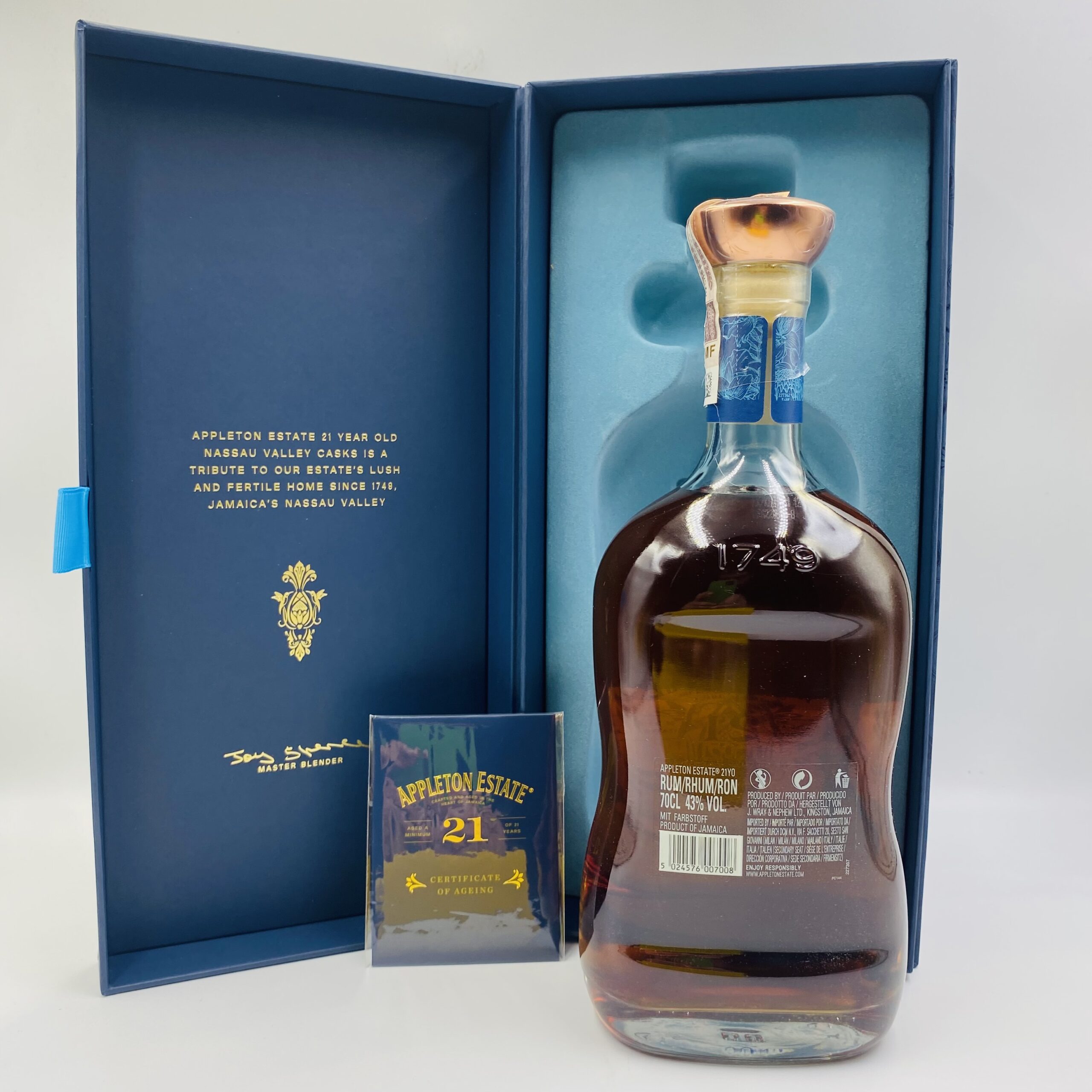APPLETON ESTATE 21YO NASSAU VALLEY CASKS 40% 0,7 L