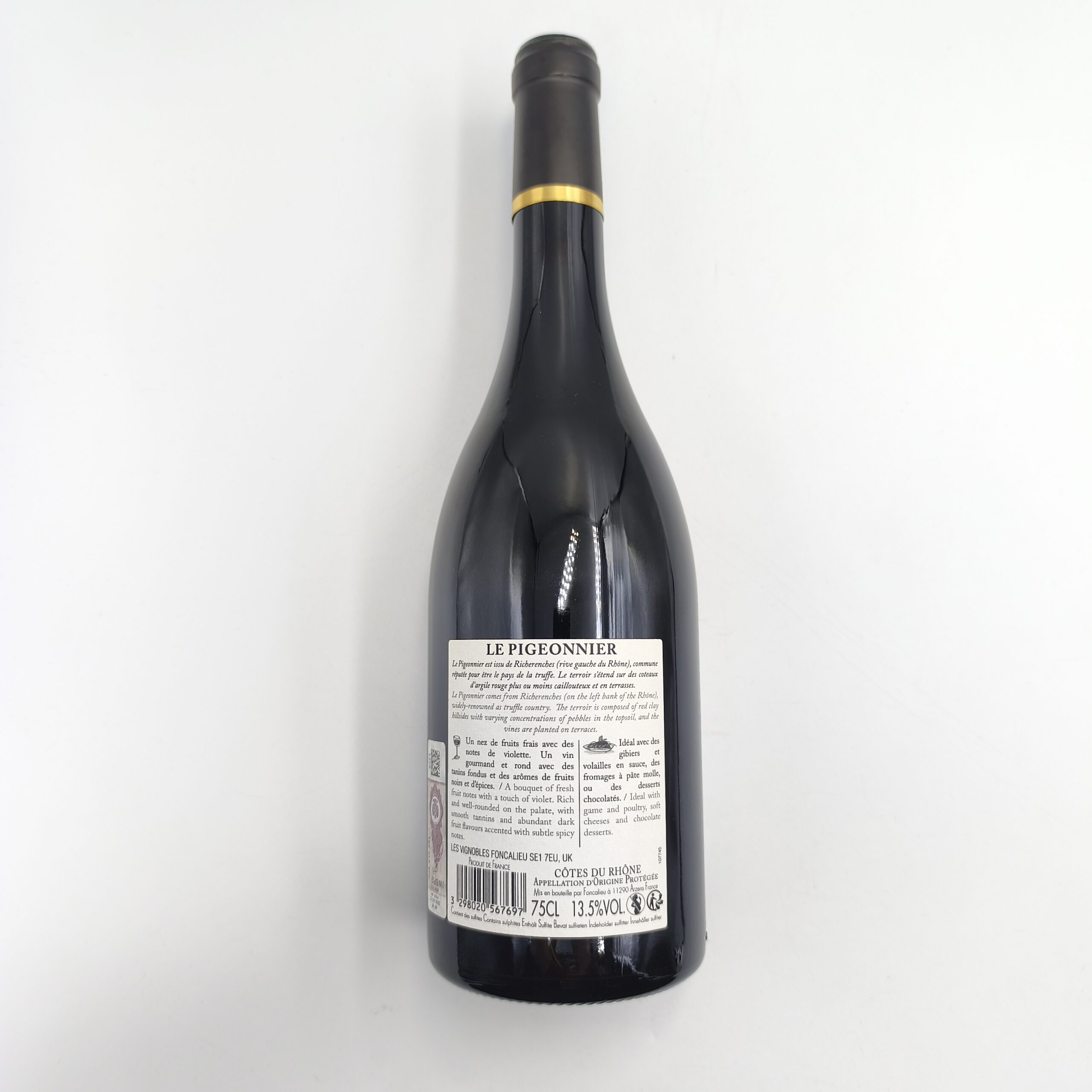 LE PIGEONNIER COTES DU RHONE 2022 - FRANCE - RED - DRY 13,5% 0,75L