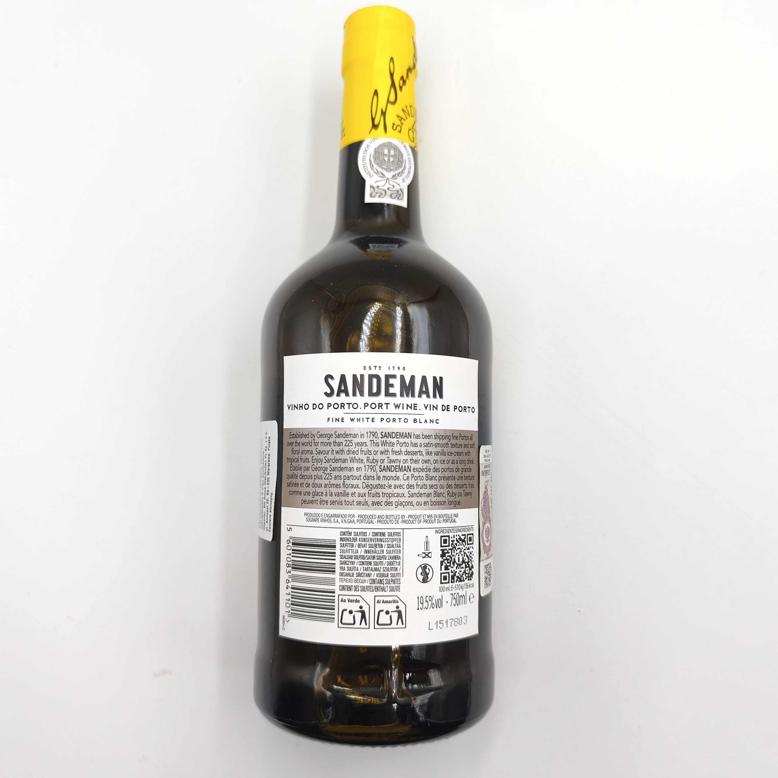 SANDEMAN WHITE 19,5% 0,75L