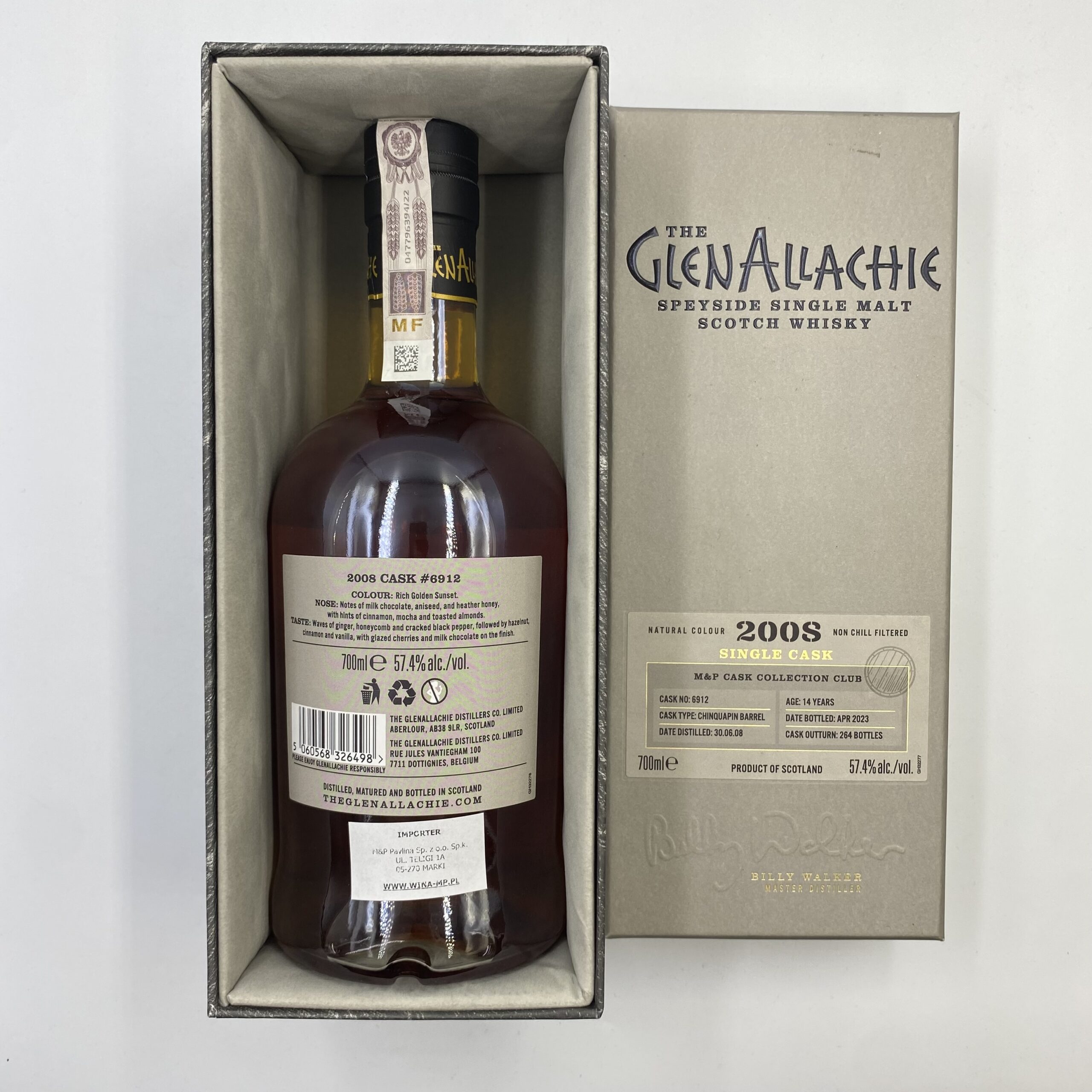 GLENALLACHIE 2008 CASK NO. 6912 57,4% 0,7L