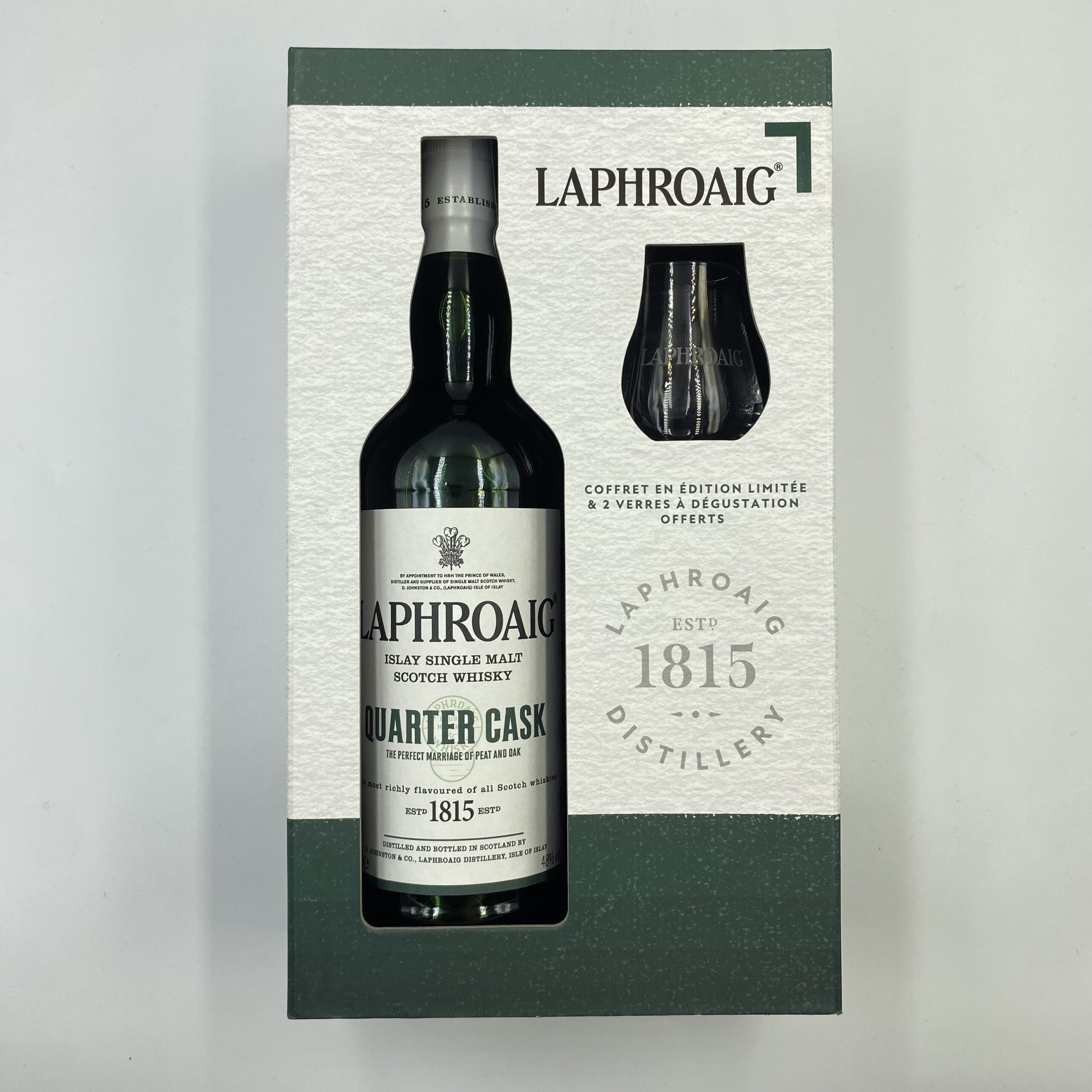 LAPHROAIG QUARTER CASK+SZKLANKI 48% 0,7L