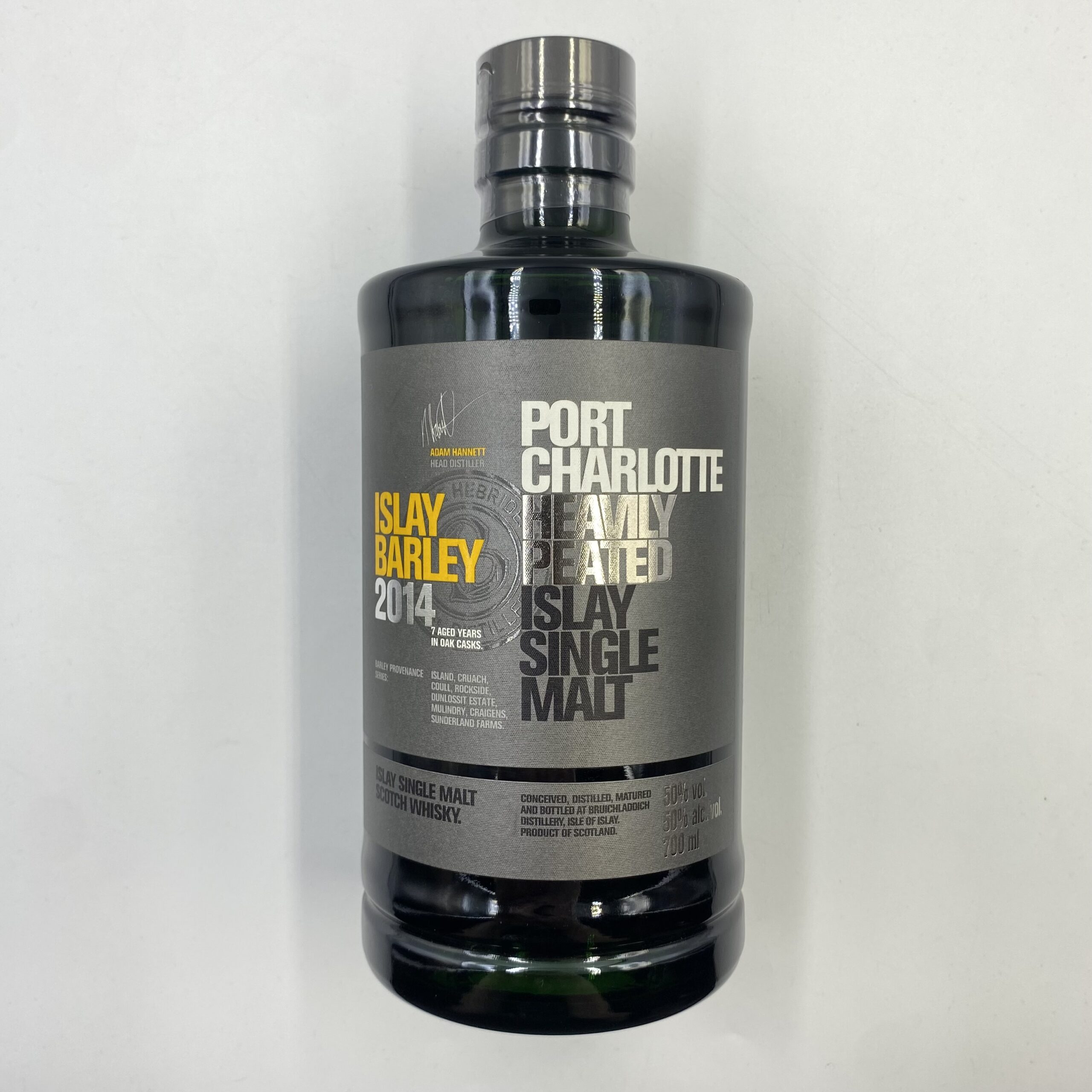 PORT CHARLOTTE ISLAY BARLEY 2014 50% 0,7 L