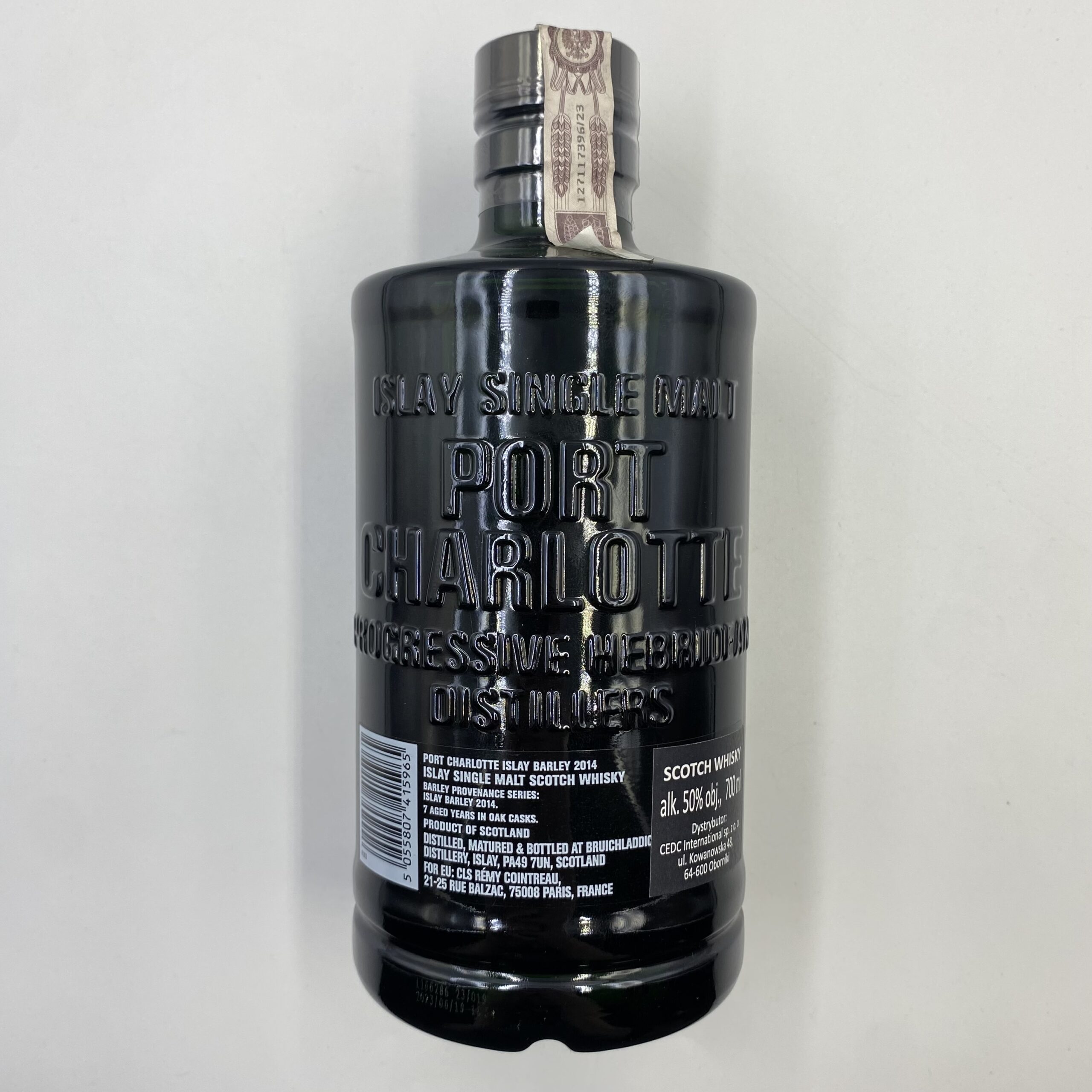 PORT CHARLOTTE ISLAY BARLEY 2014 50% 0,7 L