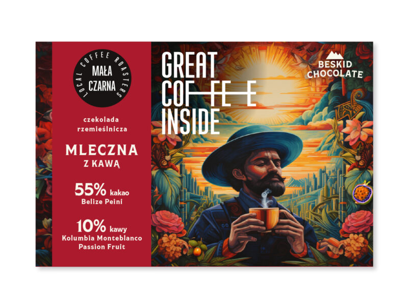 BESKID CHOCOLATE BELIZE PEINI Z KAWĄ 55% MLECZNA 70G