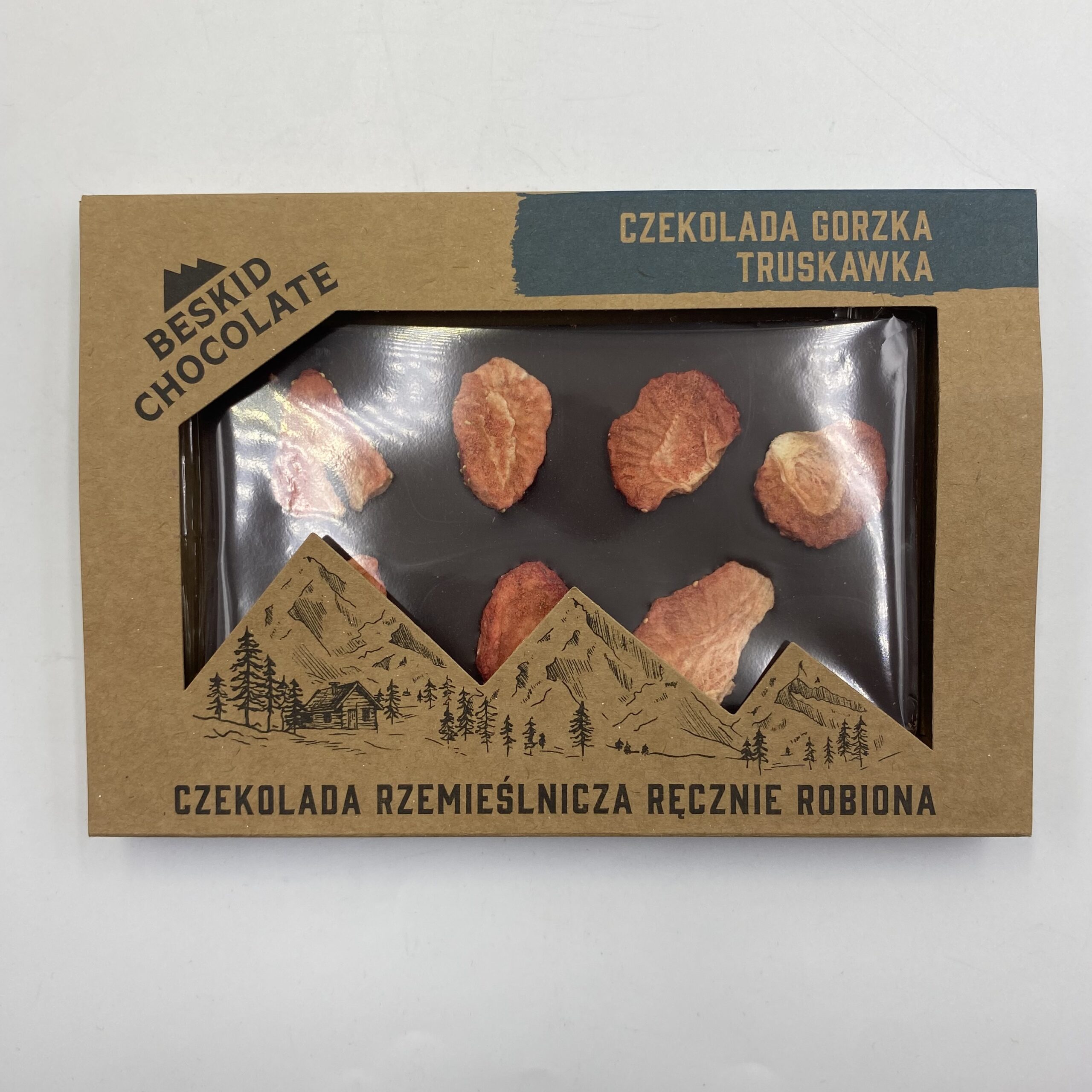 BESKID CHOCOLATE CZEKOLADA GORZKA Z TRUSKAWKĄ 70 G