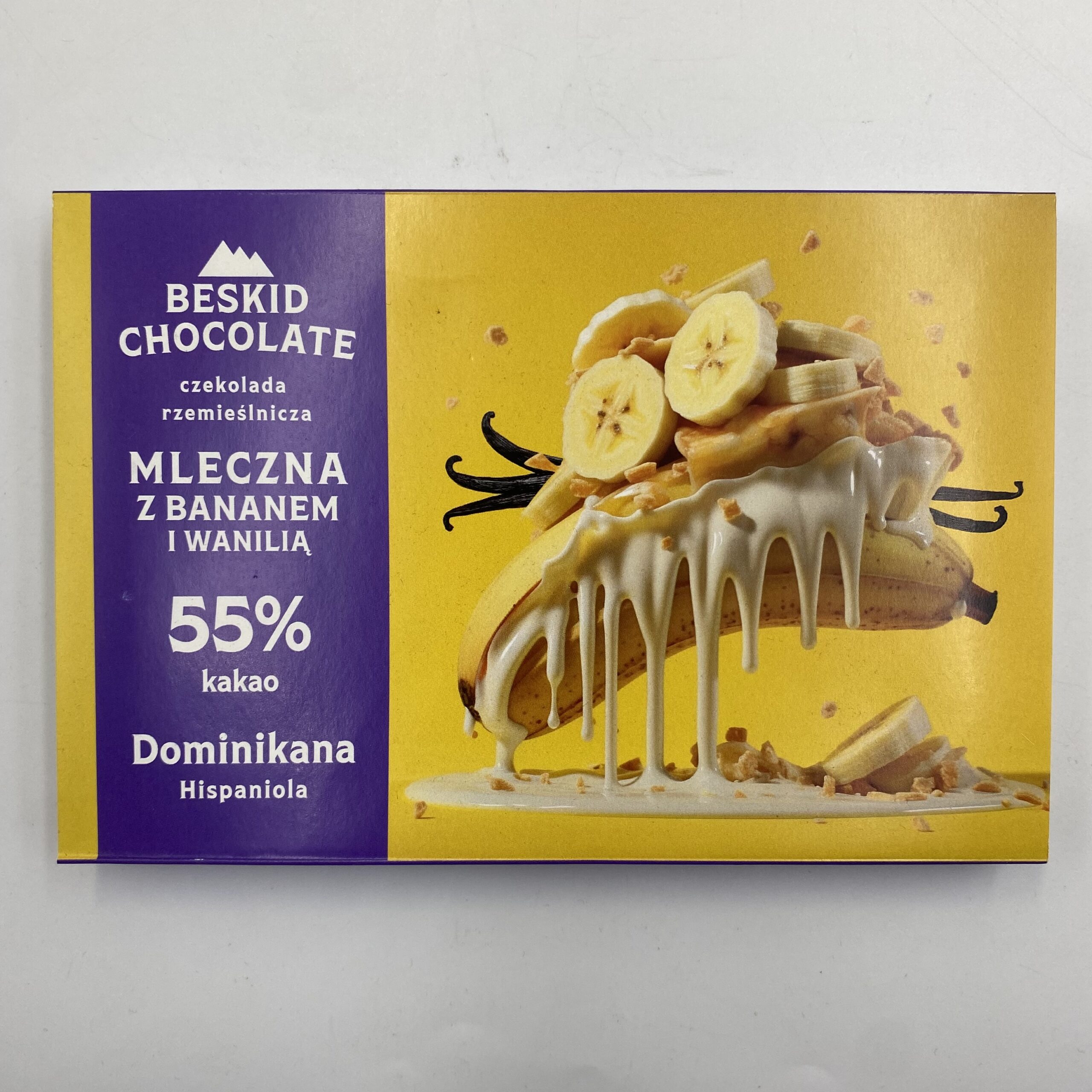 BESKID CHOCOLATE DOMINIKANA Z BANANEM I WANILIĄ 55% MLECZNA 70G