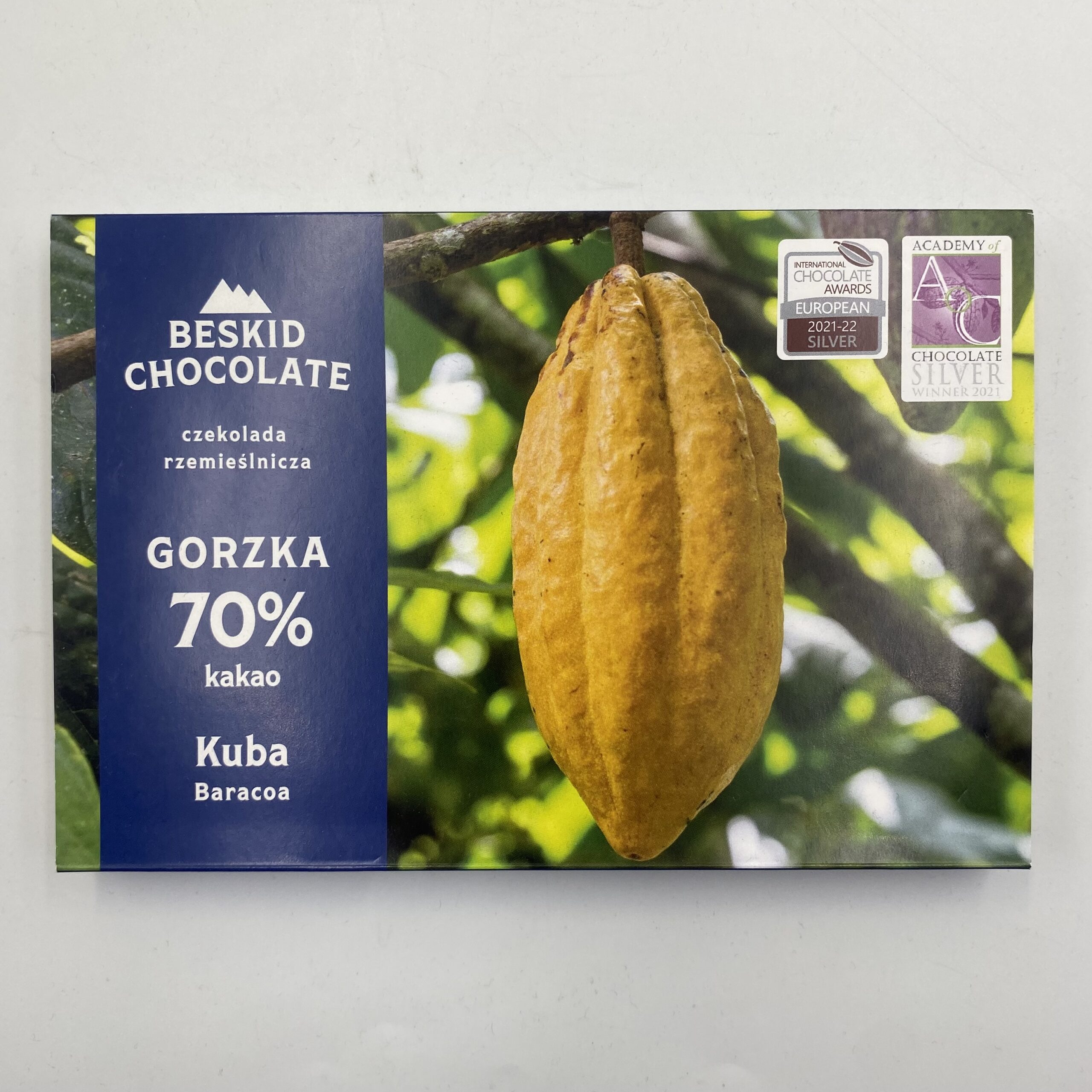 BESKID CHOCOLATE KUBA BARACOA GORZKA 70% 70G
