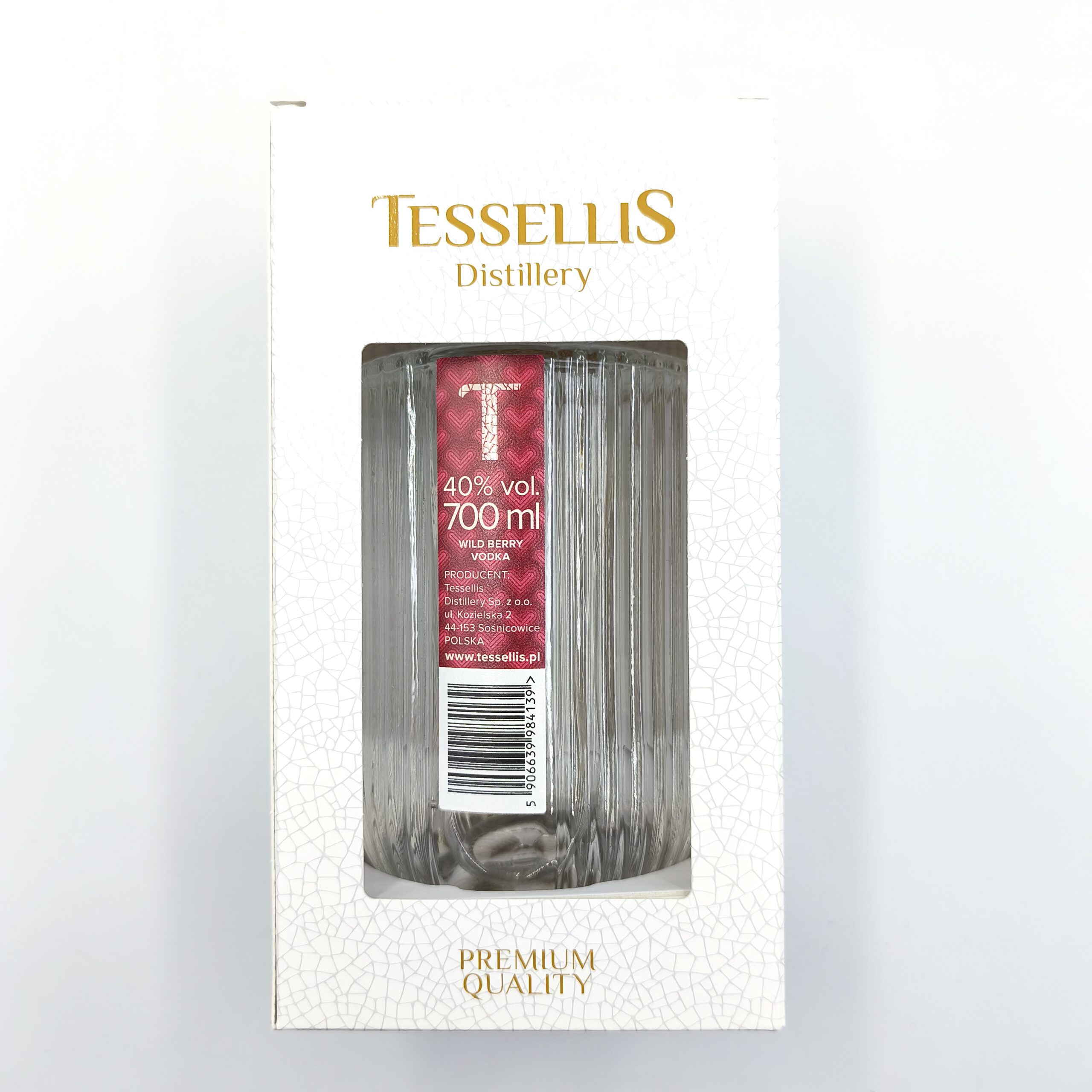 TESSELLIS VALENTINE'S DAY WILD BERRY VODKA 40% 0,7L