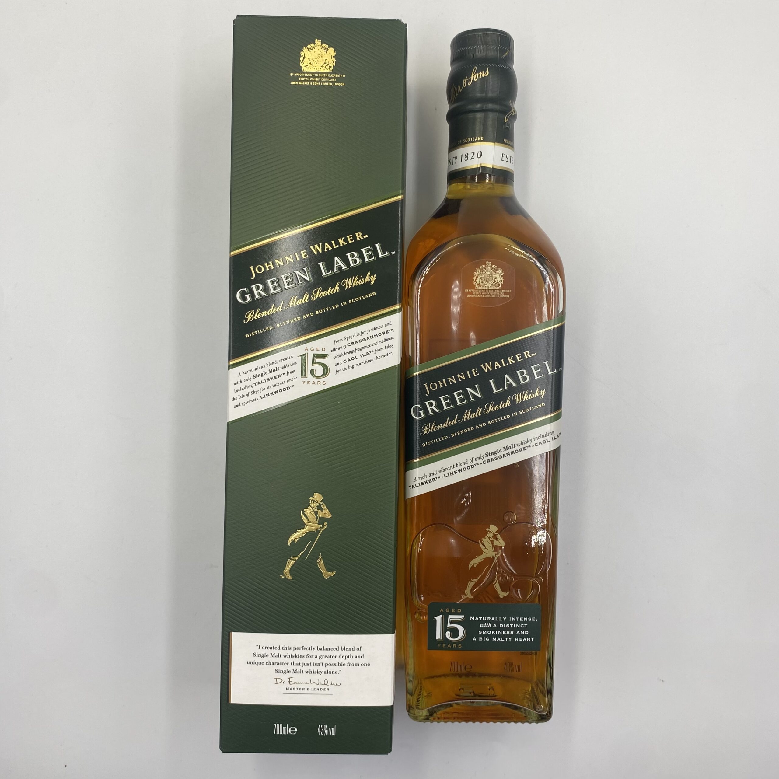 JOHNNIE WALKER GREEN LABEL 40% 0,7 L