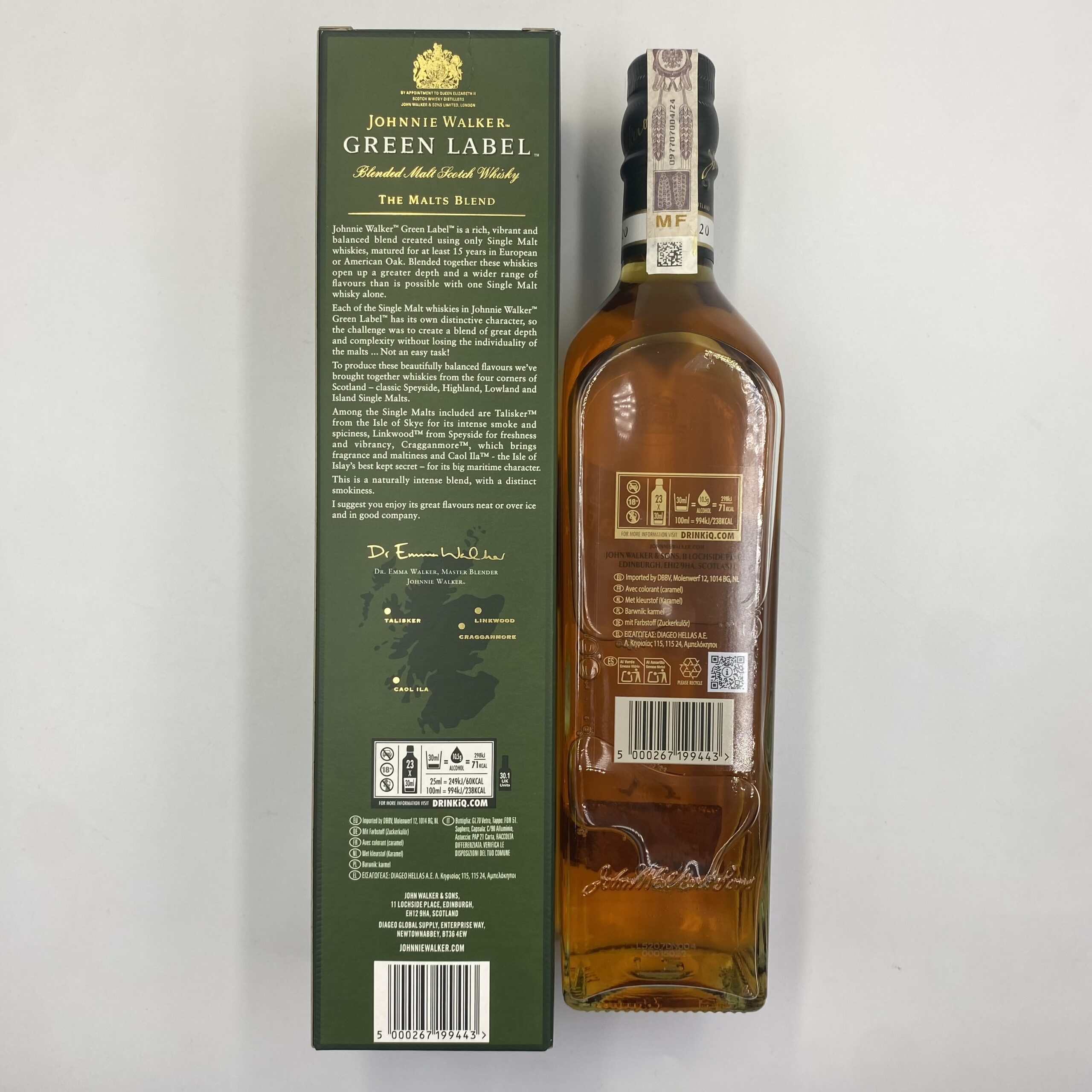 JOHNNIE WALKER GREEN LABEL 40% 0,7 L